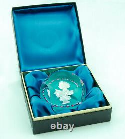 1953 Saint Louis Queen Elizabeth Coronation Glass Paperweight Presentation Box