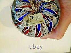1969 Perthshire Glass CROWN Millefiori Double Twists PAPERWEIGHT 1st LTD ED