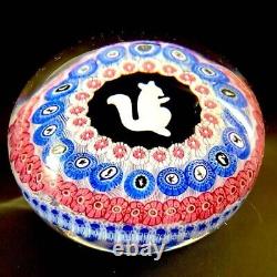 1971 Baccarat Limited Edition Millefiori Paperweight Squirrel