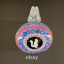 1971 Baccarat Limited Edition Millefiori Paperweight Squirrel