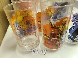 1977 Limited Edition Star Wars Darth Vader and R2 D2 Drinking glasses lot of 6