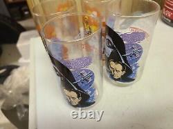 1977 Limited Edition Star Wars Darth Vader and R2 D2 Drinking glasses lot of 6