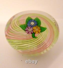 1977A Limited Edition Perthshire Art Glass Nosegay Swirl Paperweight 315 Made