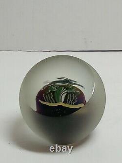 1987 RARE Limited Edition Signed CORREIA RABBIT IN THE GRASS Paperweight #16/200