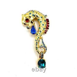 1996 TRIFARI Limited Edition Dated Seahorse Figural Brooch