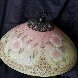 1999 Fenton Burmese Hibiscus Flower Memories Lamp #613/950 Gorgeous