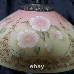 1999 Fenton Burmese Hibiscus Flower Memories Lamp #613/950 Gorgeous