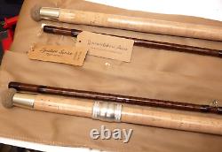 2 x Warwickshire Avon 10' 2 pc classic hollow glass rods 2lb Tc Ltd Edition