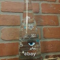 2018 Evian Collectible Glass Water Limited Edition Bottle Eye Heart Star RARE