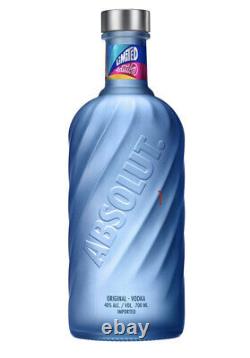 2020 Absolut Vodka Movement EMPTY Bottle Limited Edition Blue Glass