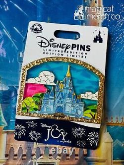 2024 D23 EXPO Walt Disney World Castle Stained Glass Pin Limited Edition New