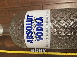 7 Lt GLASS ART DISPLAY BOTTLE ABSOLUT VODKA GLIMMER LIMITED EDITION BIG MAMA