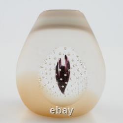 A Caithness Colin Terris Black Narcissus Limited Edition Paperweight 1990