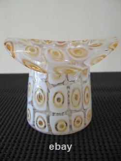 A RARE TOP HAT Glass Vase, By FRATELLI TOSO, of MURANO ITALY, circa 1950's-60's