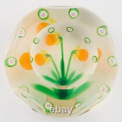 A Selkirk Glass Peter Holmes Limited Edition Crocus Paperweight 1985