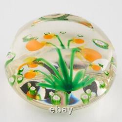 A Selkirk Glass Peter Holmes Limited Edition Crocus Paperweight 1985