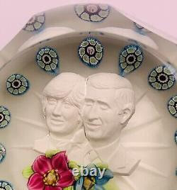 A William Manson Charles And Diana Wedding Limited Edition Paperweight 1981