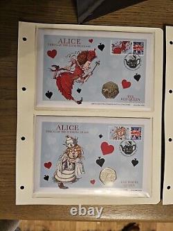 ALICE THROUGH THE LOOKING GLASS ULTIMATE 50p COIN STAMP COVER LIMITED EDITION