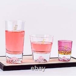 Amazon.co.jp Limited Edition Tajima Glass Mt. Fuji Glass Sakura Rock Glass x Sak