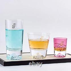 Amazon.co.jp Limited Edition Tajima Glass Mt. Fuji Glass Sakura Rock Glass x Sak