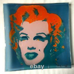 Andy Warhol Rosenthal Marilyn Glass Plate 30x30, Limit. Box, Super Gift