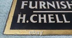 Antique Funeral Glass Sign J. F Wootton Ltd Reverse Painted Victorian