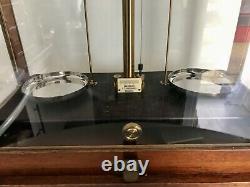 Antique Glass Cased Scales (TATLOCK LTD)Weighing Balance Apothecary