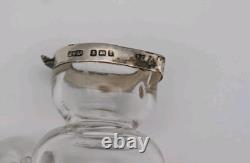 Antique Glass & Silver Whiskey Noggin Traditional Bell Shape A W Gamage Ltd 1910