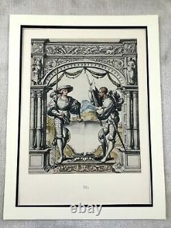 Antique Print Rare Limited Edition Royal Guard Heraldry Hans Holbein the Younger