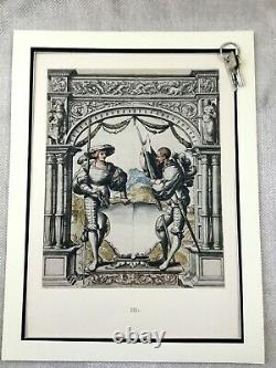 Antique Print Rare Limited Edition Royal Guard Heraldry Hans Holbein the Younger