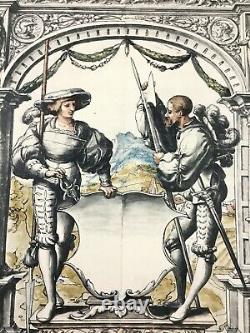 Antique Print Rare Limited Edition Royal Guard Heraldry Hans Holbein the Younger