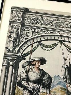 Antique Print Rare Limited Edition Royal Guard Heraldry Hans Holbein the Younger