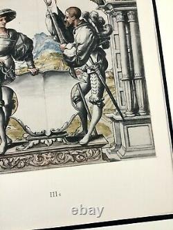 Antique Print Rare Limited Edition Royal Guard Heraldry Hans Holbein the Younger