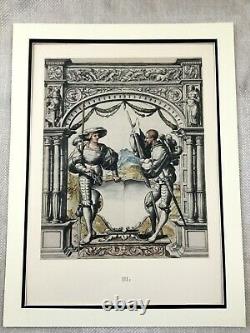 Antique Print Rare Limited Edition Royal Guard Heraldry Hans Holbein the Younger