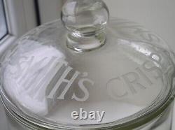 Antique Smith's Potato Crisps Glass Jar & Lid Advertising Jar 1929 Ltd