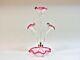 Antique Victorian Art Glass Cranberry Epergne 20 1/2 Height