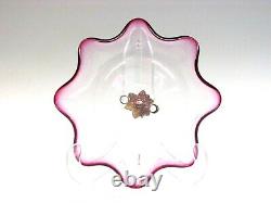 Antique Victorian art glass cranberry Epergne 20 1/2 height