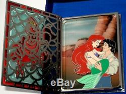 Ariel Eric LE JUMBO Disney Pin Little Mermaid Sebastian Stained Glass Storybook