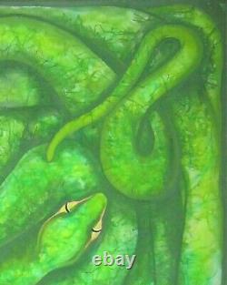 Art paintings figurative decorative modern contemporary canvas animal snake art