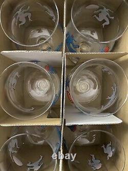 Artist Piet Parra Set of 6 Duvel Limited Edition Tulip Beer Glasses