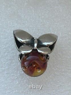 Authentic Sterling Silver & GLASS TROLLBEADS LTD EDITION APHRODITE BUTTERFLY