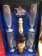 Budweiser Millennium Limited Edition Set Bottle & Four Glasses Original Blue Box