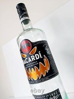 Bacardi Carta Blanca 1 Ltr Collectors Empty Bottle Limited Edition Halloween