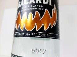 Bacardi Carta Blanca 1 Ltr Collectors Empty Bottle Limited Edition Halloween
