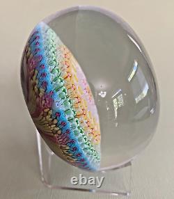 Baccarat 1971 Close Concentric Millefiori & Stars Paperweight Limited Edition