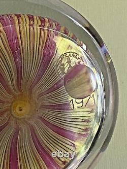 Baccarat 1971 Close Concentric Millefiori & Stars Paperweight Limited Edition