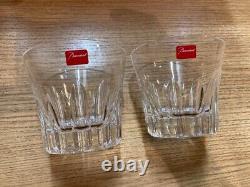 Baccarat 2 Pairs Lowball Glass with Baccarat Seal Limited Edition Etna