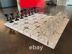 Baccarat 250th Anniversary Ltd edition Harcourt Chess Set designed by Nendo