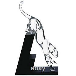 Baccarat Crystal Leaping Panther, First In Series #2601880 French B Nib F/sh