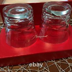 Baccarat LOLA 2012 Year Tumbler Pair Crystal Glass Clear Rock Set Japan Limited